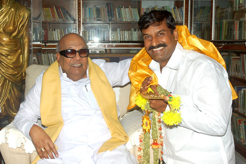 karunanidhi blessed Napoleon On his Birthday