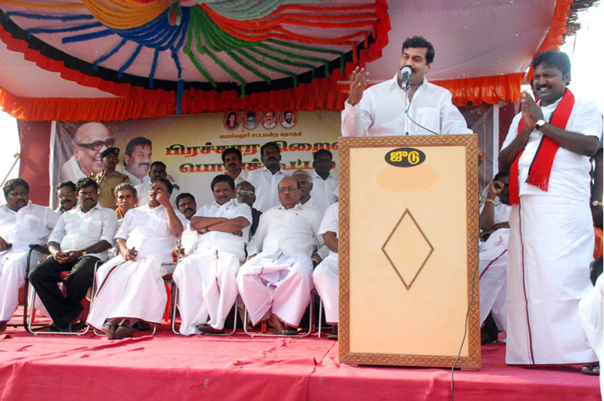 Nepoleon Gathered the meed for DMK for vote Campaign