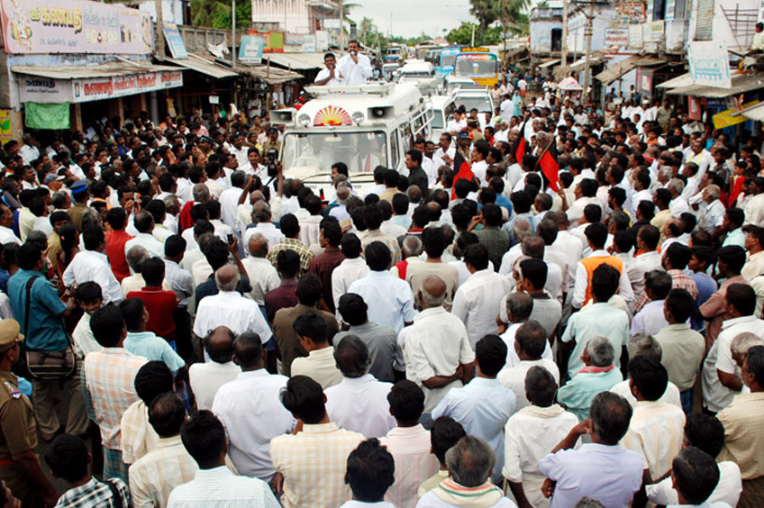 Jayalalitha who protested the last by election