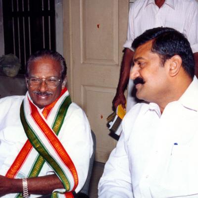 Kumari Ananthan with Nepoleon