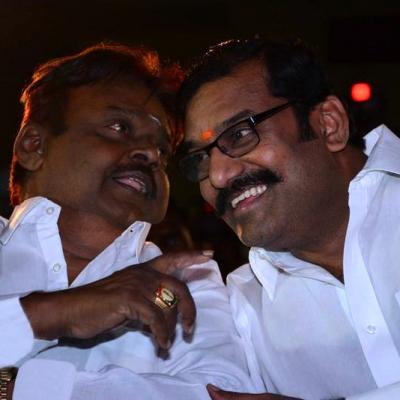 DMDK chief Vijayakanth with  Nepoleon